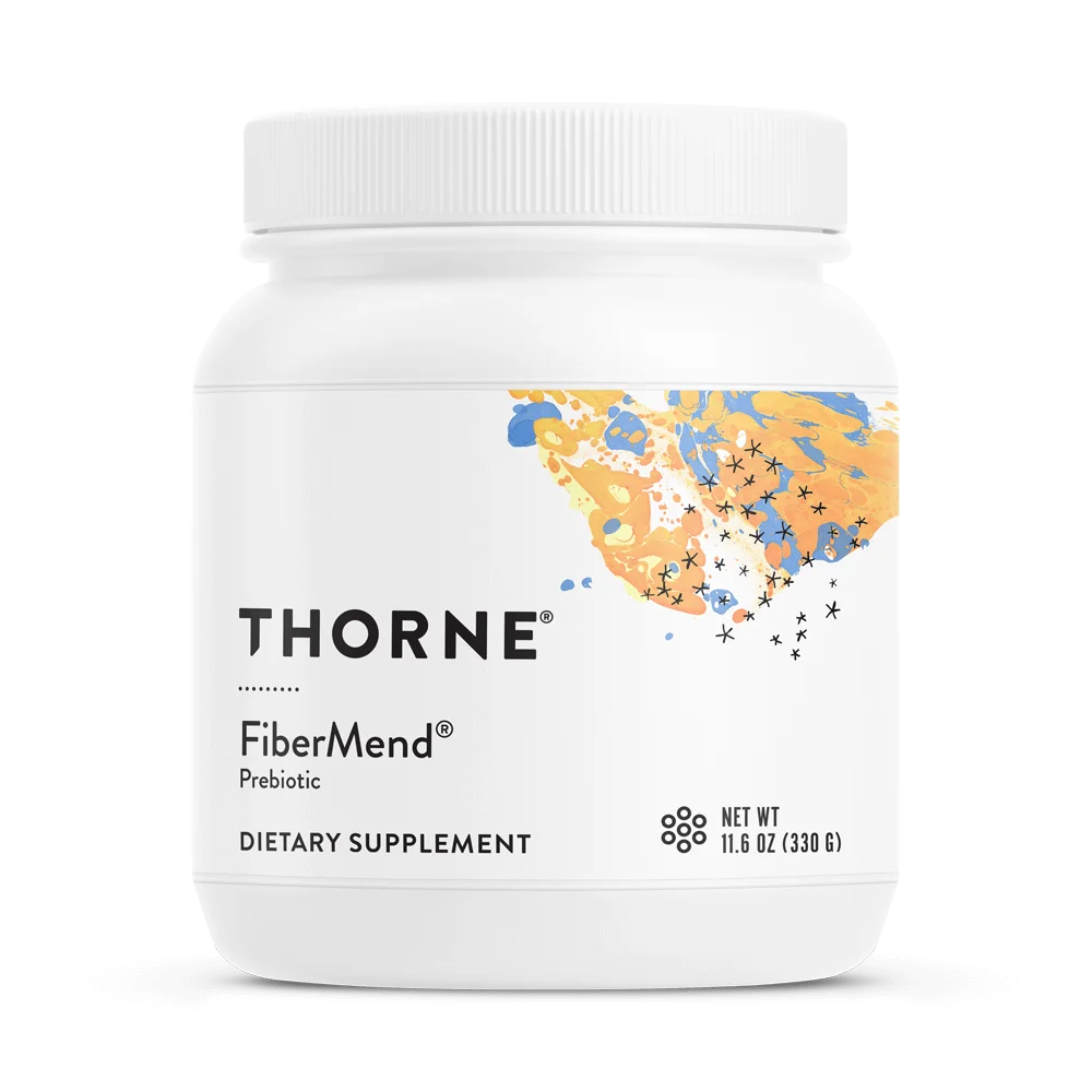 Thorne FiberMend Prebiotic Supplement Bottle