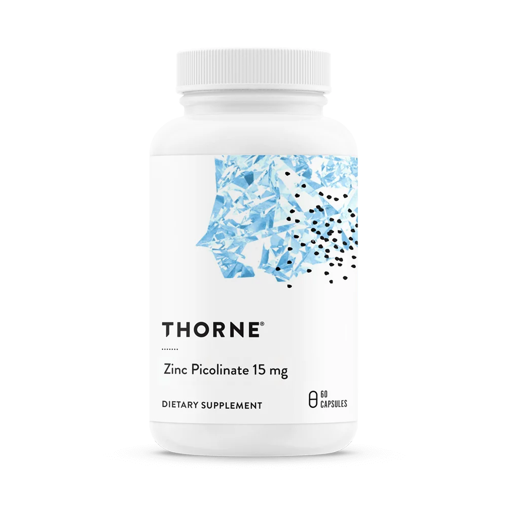 Thorne Zinc Picolinate Supplement Bottle 